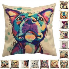 Lindo perro Dachshund impresión almohada cubierta animales almohada funda de almohada decorativa para sofá silla cojín 45x45 cm decoración del hogar ali-78779317